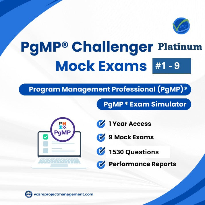 PgMP Challenger Platinum (Mock Exams 1 to 9)